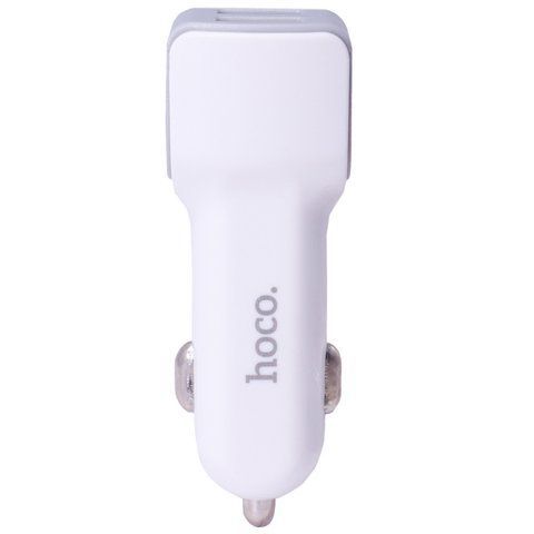 Car Charger | 2.4A | 2U &mdash; Hoco Z23 White Ц-000056729 фото