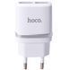 Home Charger 2.4A 2U Micro Cable (1m) Hoco C12 White Ц-000056803 фото 2