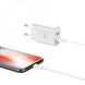 Home Charger 2.1A 2U Lightning Cable (1m) Hoco C62A White Ц-000064304 фото 3