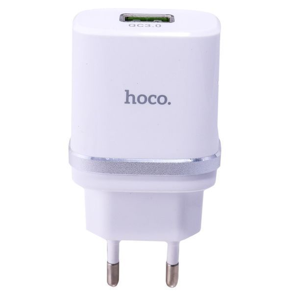 Home Charger | 18W | QC3.0 | Micro Cable (1m) &mdash; Hoco C12Q &mdash; White Ц-000068613 фото