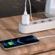 Home Charger 2.4A 2U Lightning Cable (1m) Hoco N8 &mdash; White Ц-000071405 фото 6
