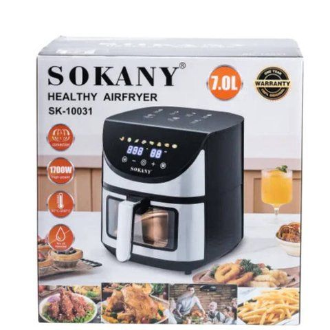 Аерофритюрниця 7л 1700Вт Sokany SK-10031 Чорний з сірим 27211 фото