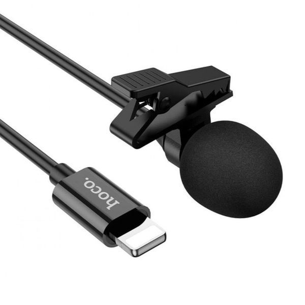 Microphone Hoco L14 iP lavalier &mdash; Black Ц-000077596 фото