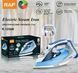 Праска RAF R1256B, Домашня парова праска з потужністю 2400w з керамічною підошвою з подачею пари 014804 фото 1
