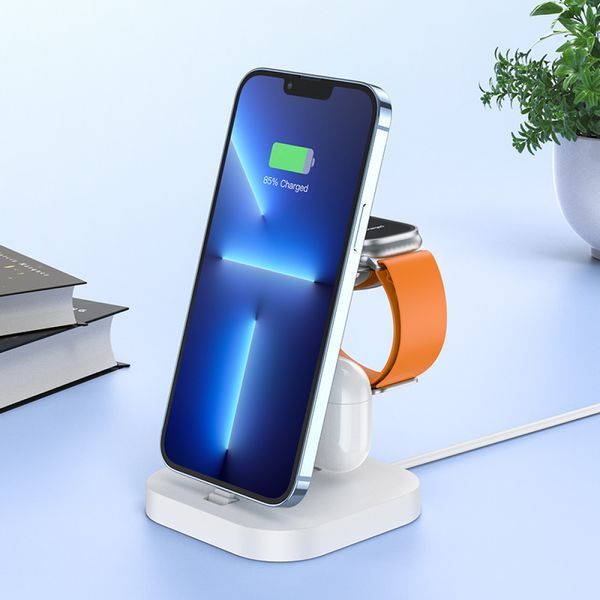 Wireless Charger 3 in 1 Hoco CW43 &mdash; black Ц-000077471 фото