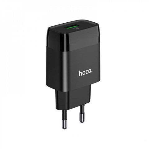 Home Charger | 18W | QC3.0 &mdash; Hoco C72Q &mdash; Black Ц-000069748 фото